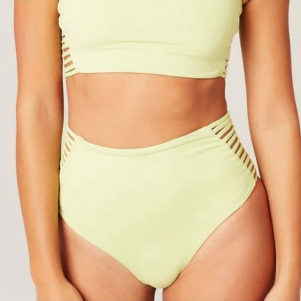 L*Space Harrington Bitsy Bikini Swimsuit Bottoms Size S Green New